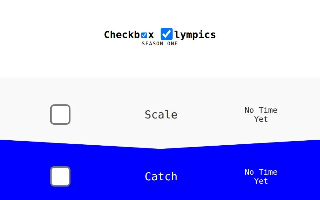 A still from Checkbox Olympics
