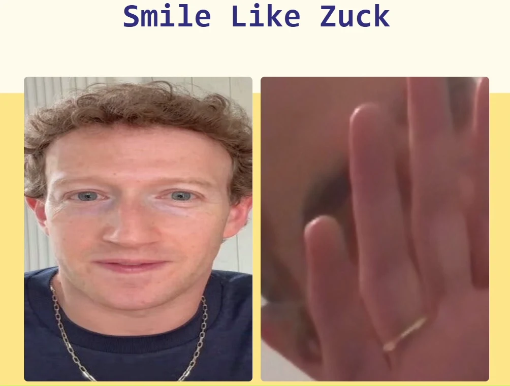 A still from Smile Like Zuck