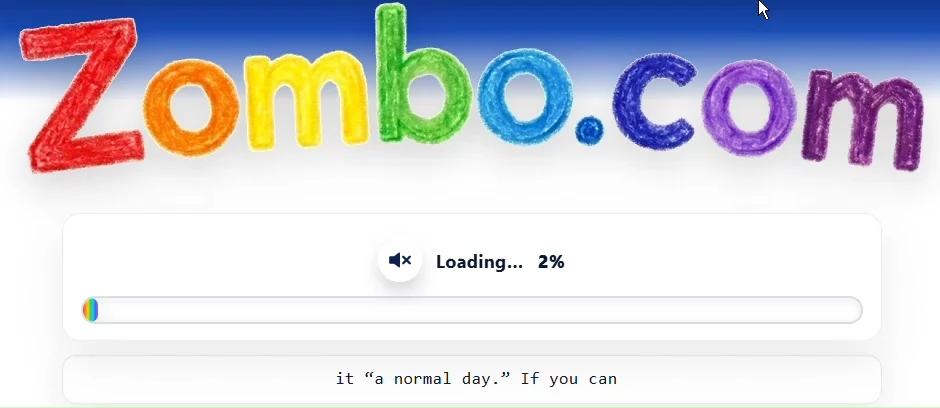 A still from Zombo.com